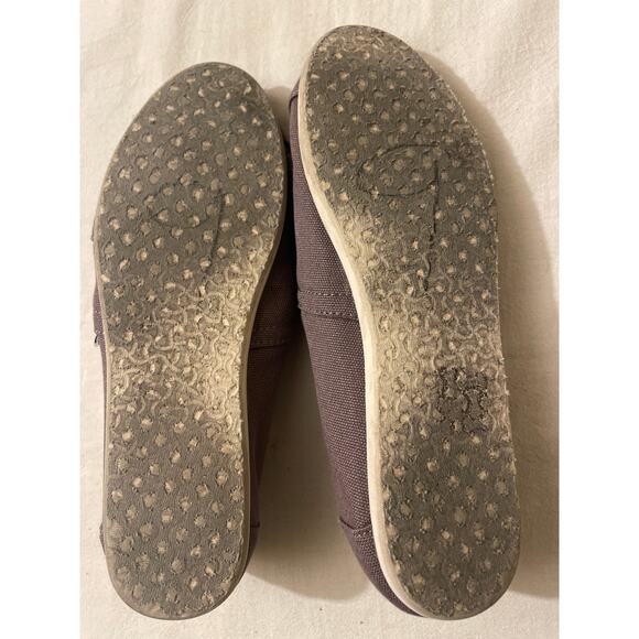 Toms Alpargata Women's‎ Size 7 Slip On Canvas Flats Shoes Gray Beige - Picture 7 of 7